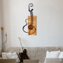 Wallity Gitar Escultura de pared Negro y Nogal